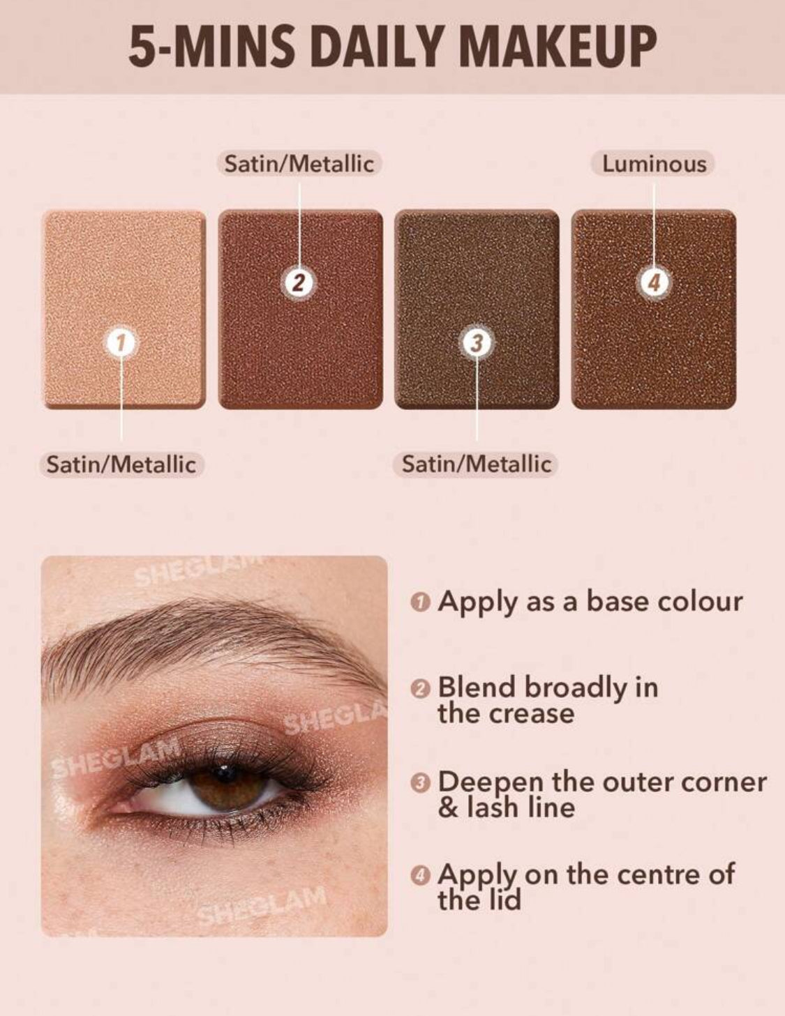 Paleta de sombras de Bolsillo Nude SHEGLAM*