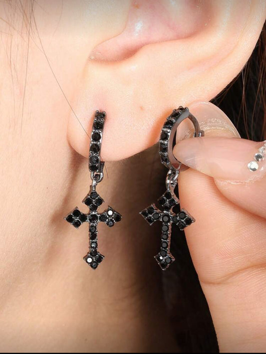 Aretes en forma de cruz