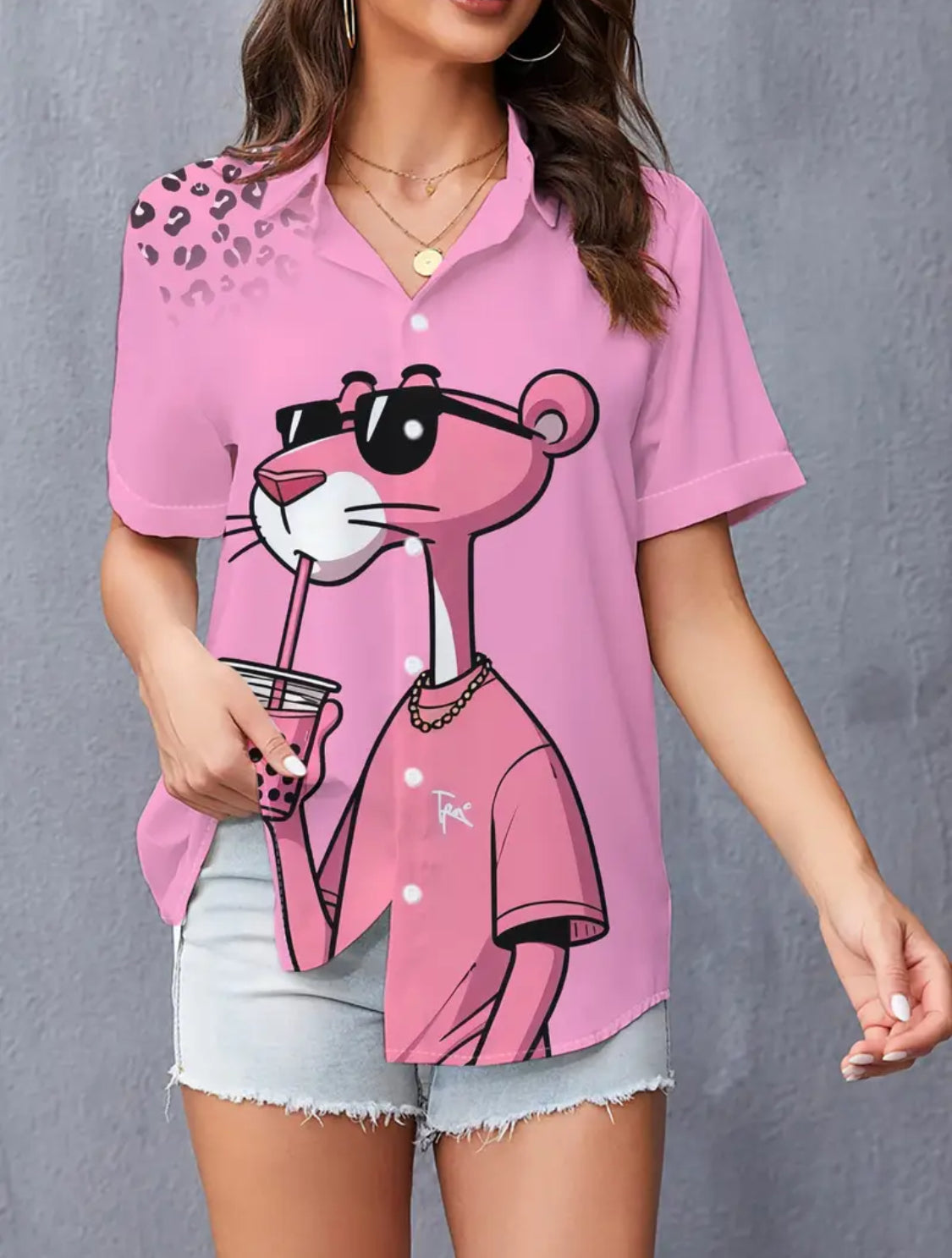 Blusa Pantera Rosa Talla Chica