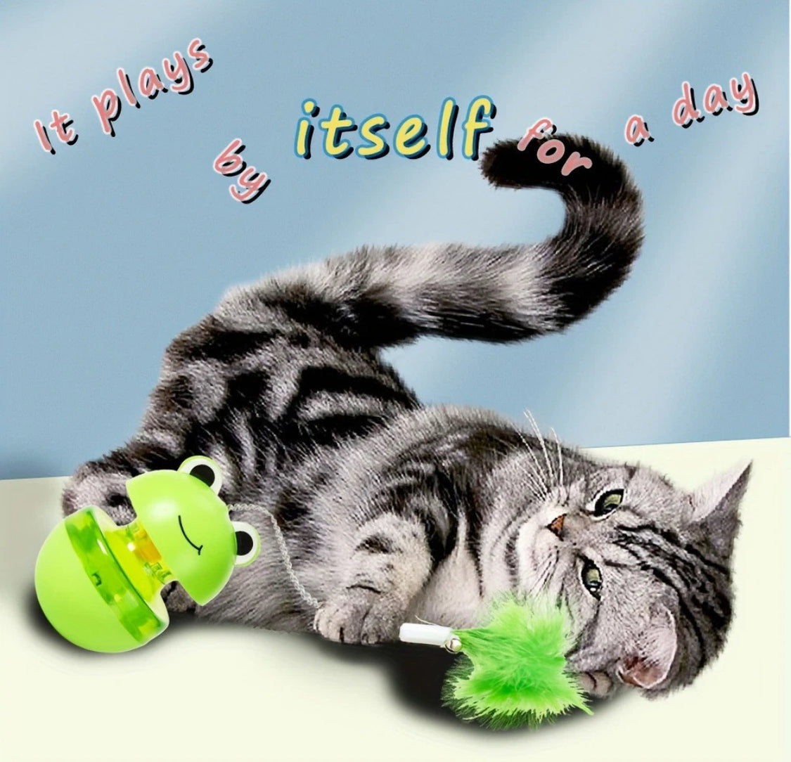 Juguete Dispensador de Comida con Pluma