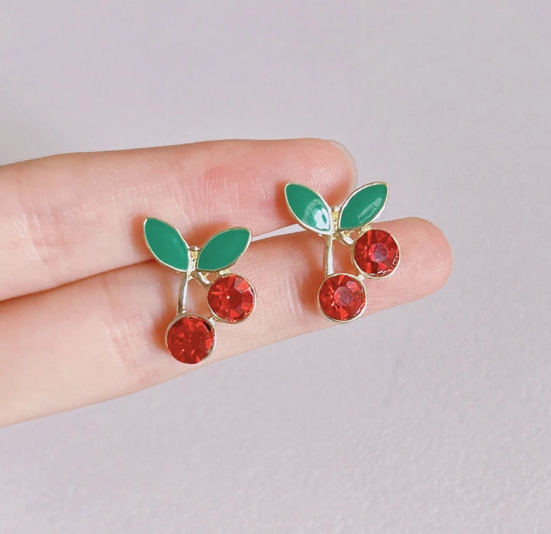 Aretes en forma de Cereza