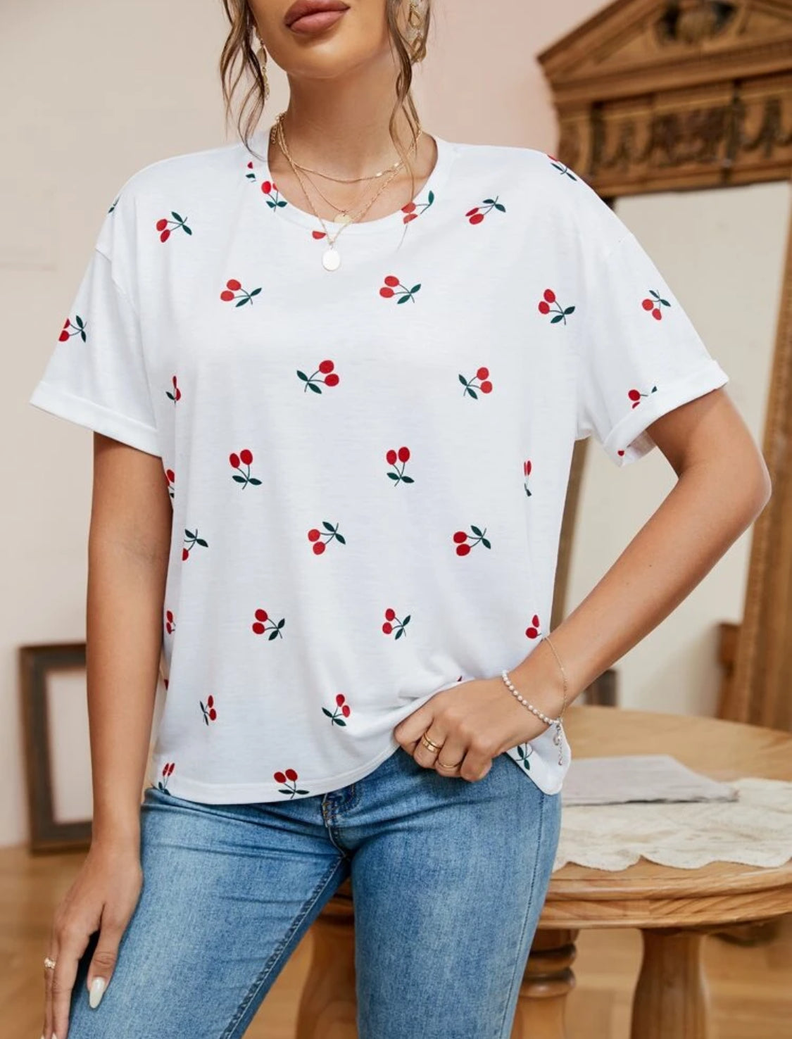 Camiseta cherry Talla Grande