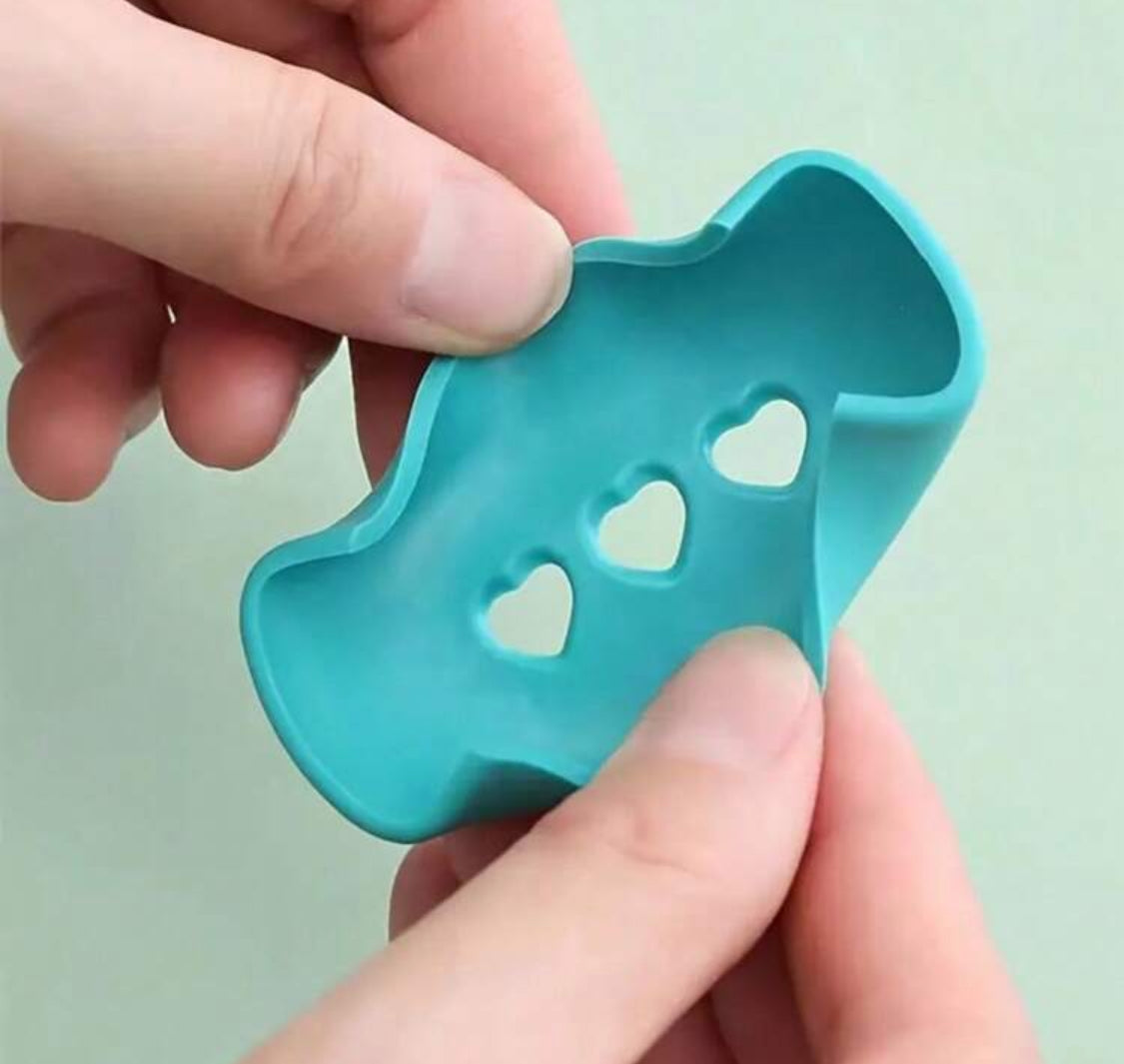 Protector de silicona para agarraderas de las ollas color negro (2 pzs)