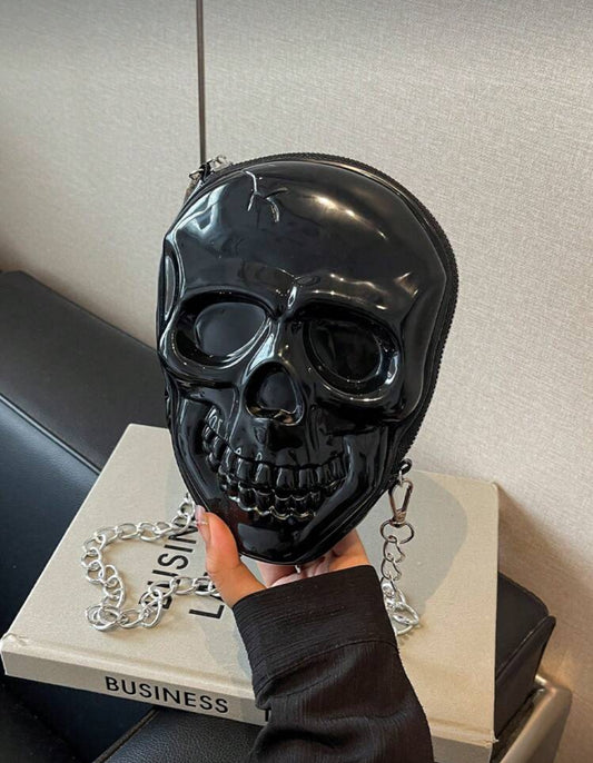 Bolsa en forma de calavera dark
