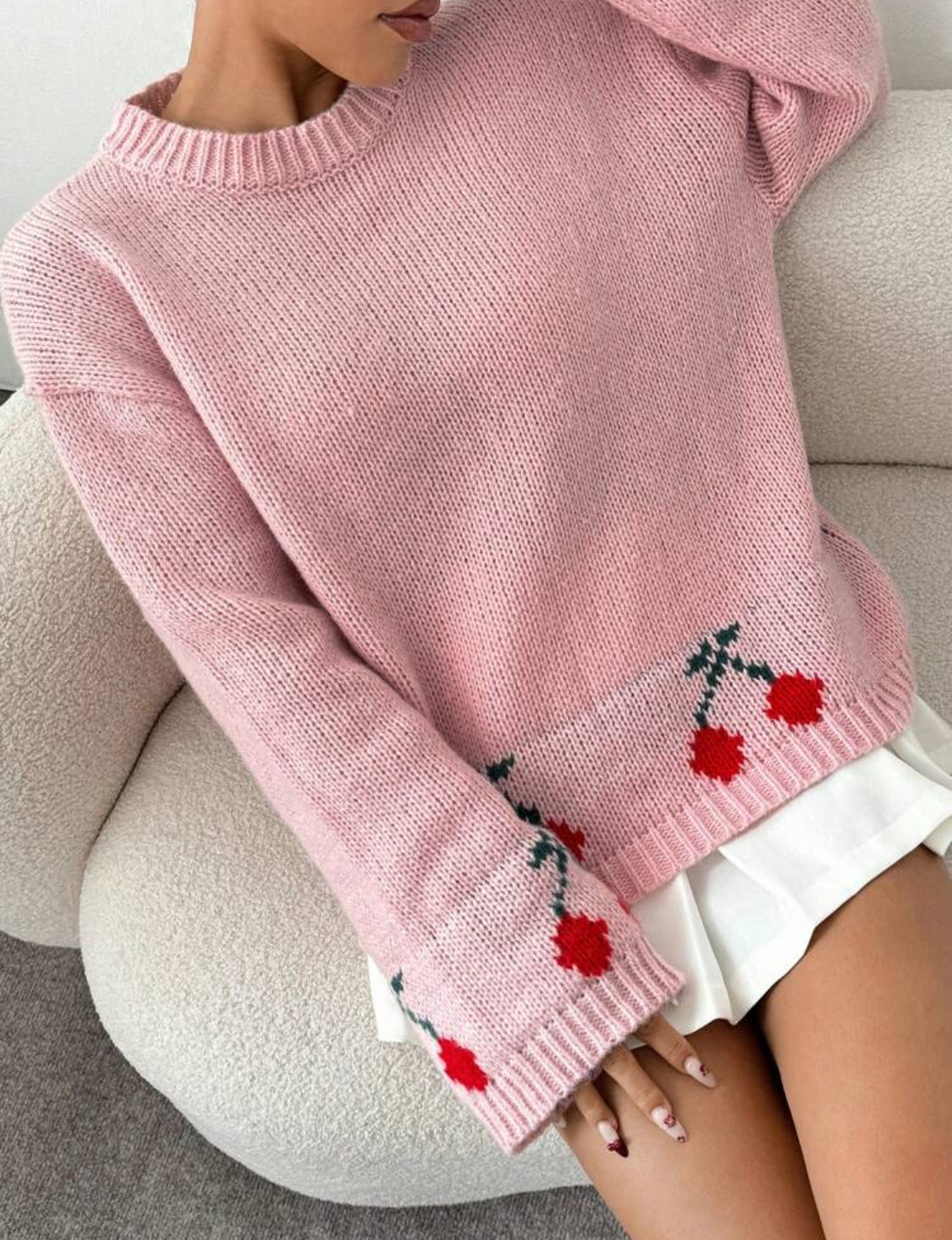 Suéter Cherrys Oversize Talla Mediana