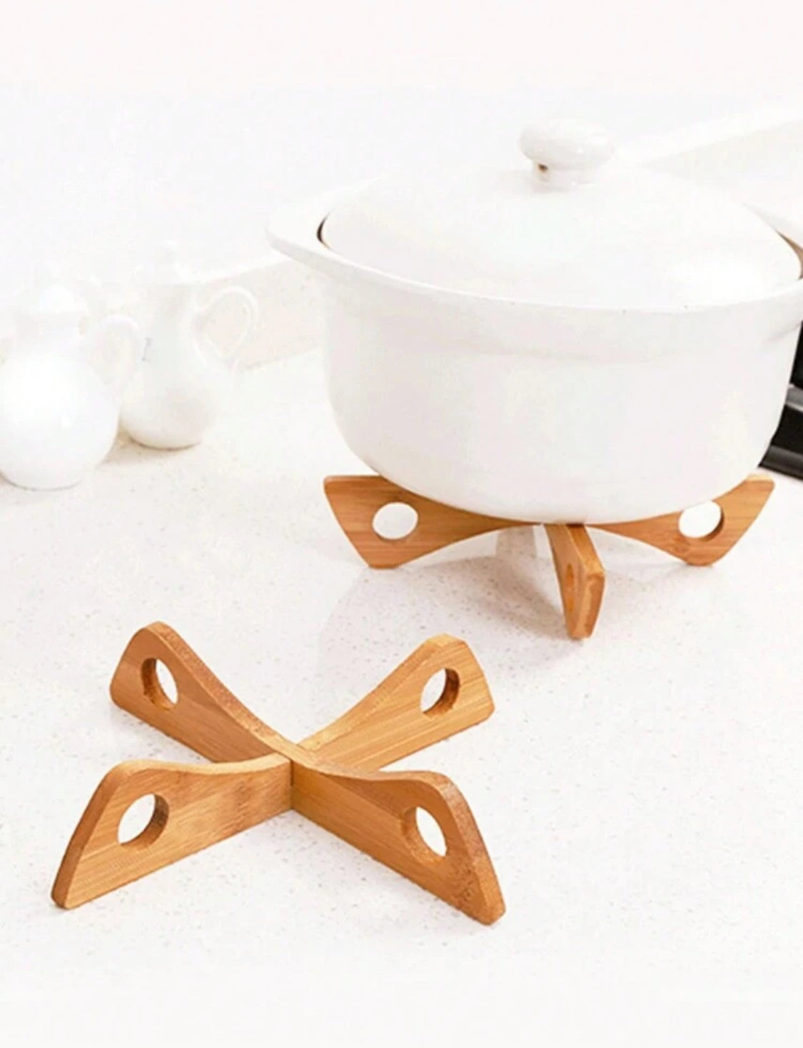 Base de bambú para ollas calientes