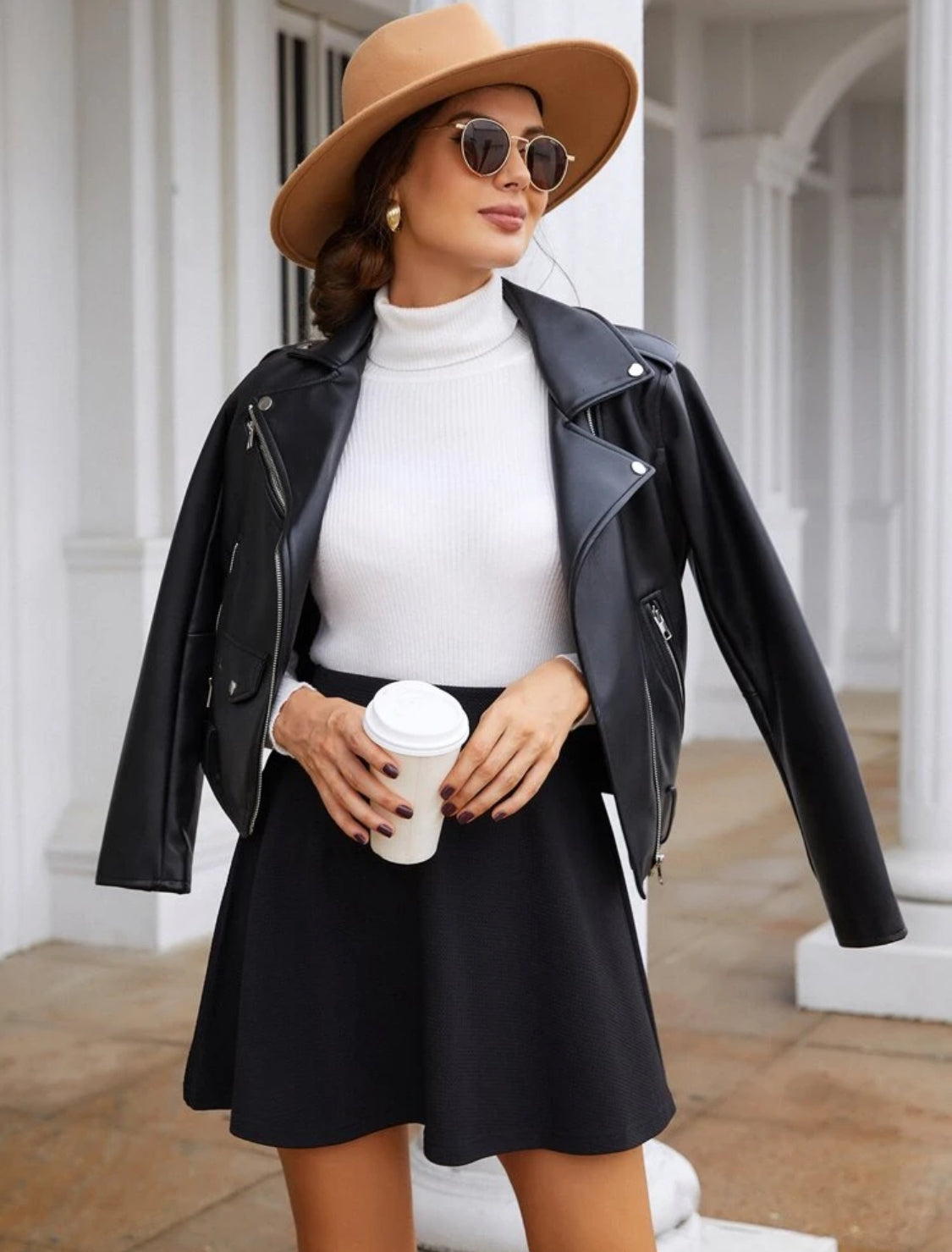 Falda Amplia de talle Alto