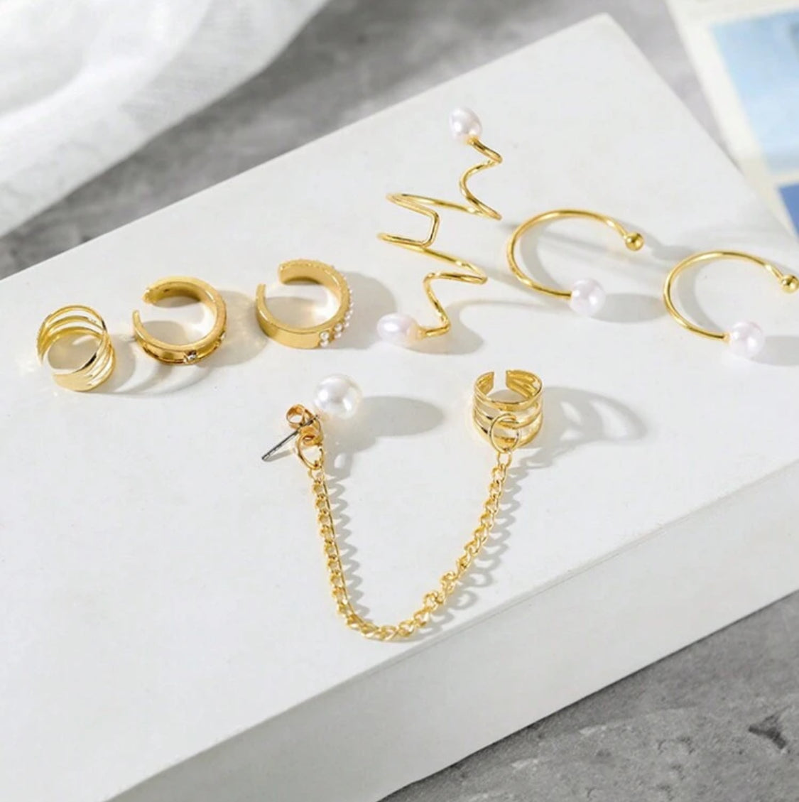 Set de Aretes 8 piezas