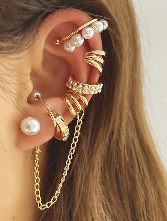 Set de Aretes 8 piezas