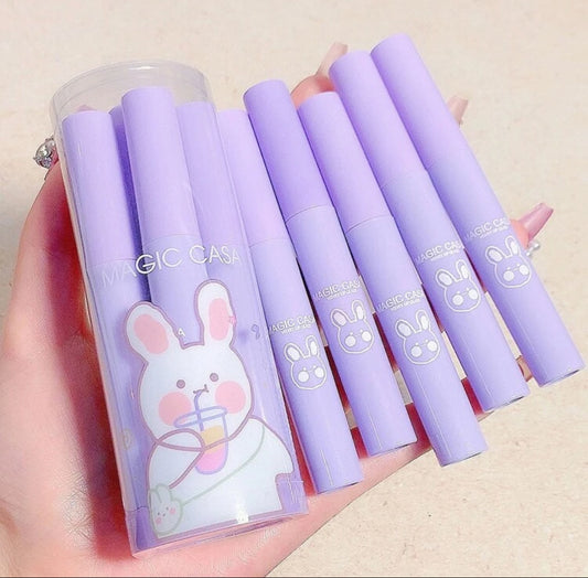 Lipgloss conejito lila (5 pzs)