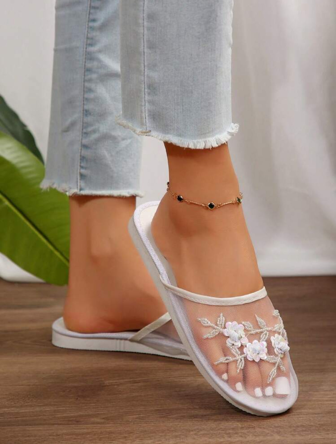 Flats Fashion #24 color blanco