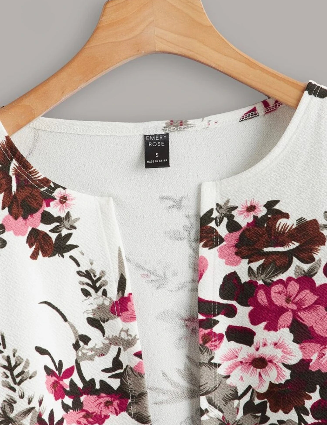 Saco floreado casual Talla Chica