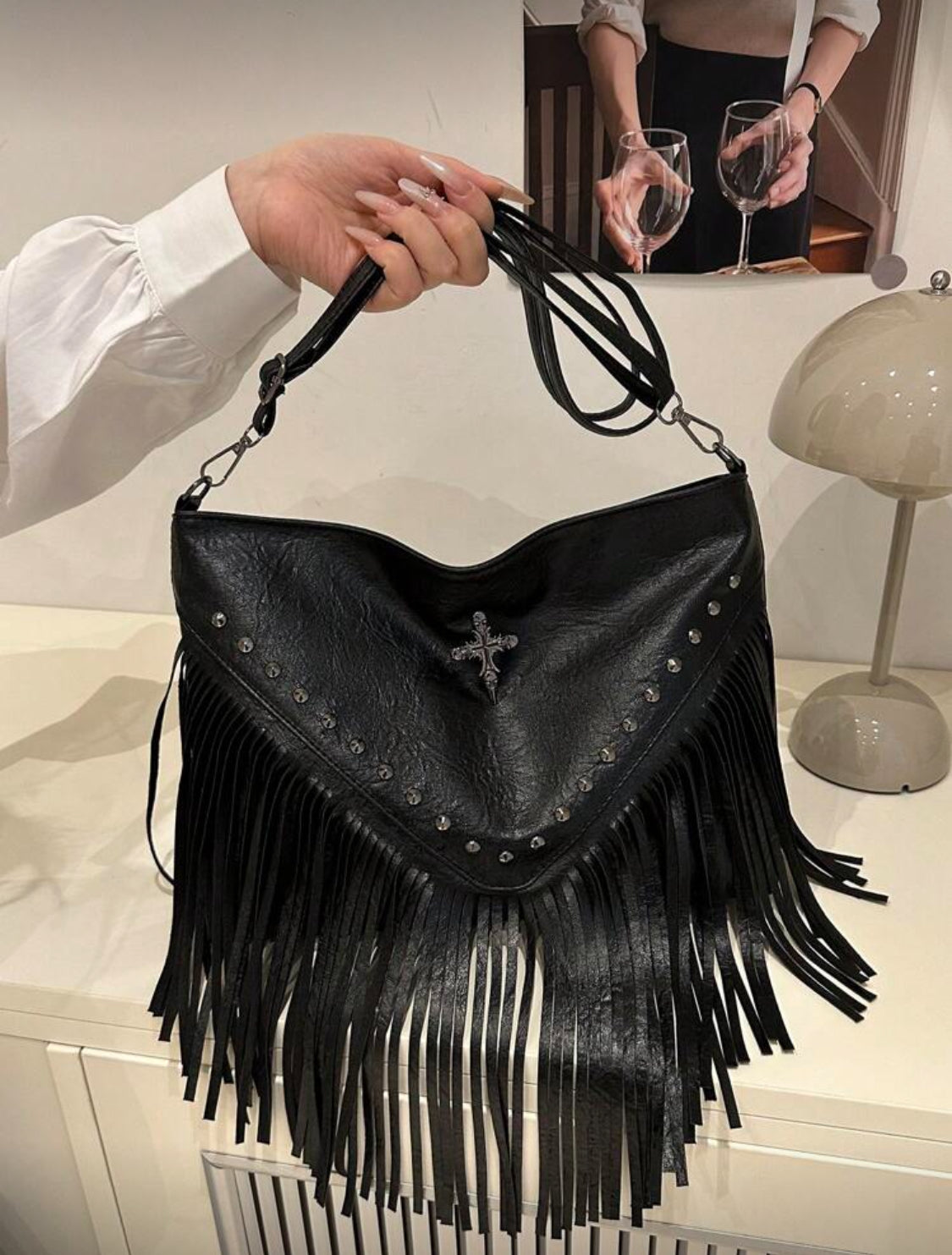 Bolsa Dark con Flequillos