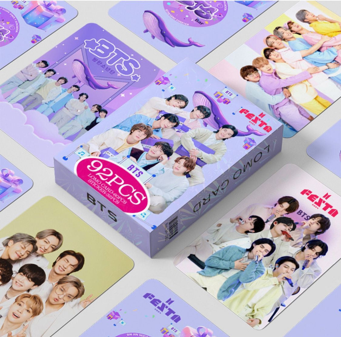 Photo Cards BTS (60 photo cards+32 pegatinas)