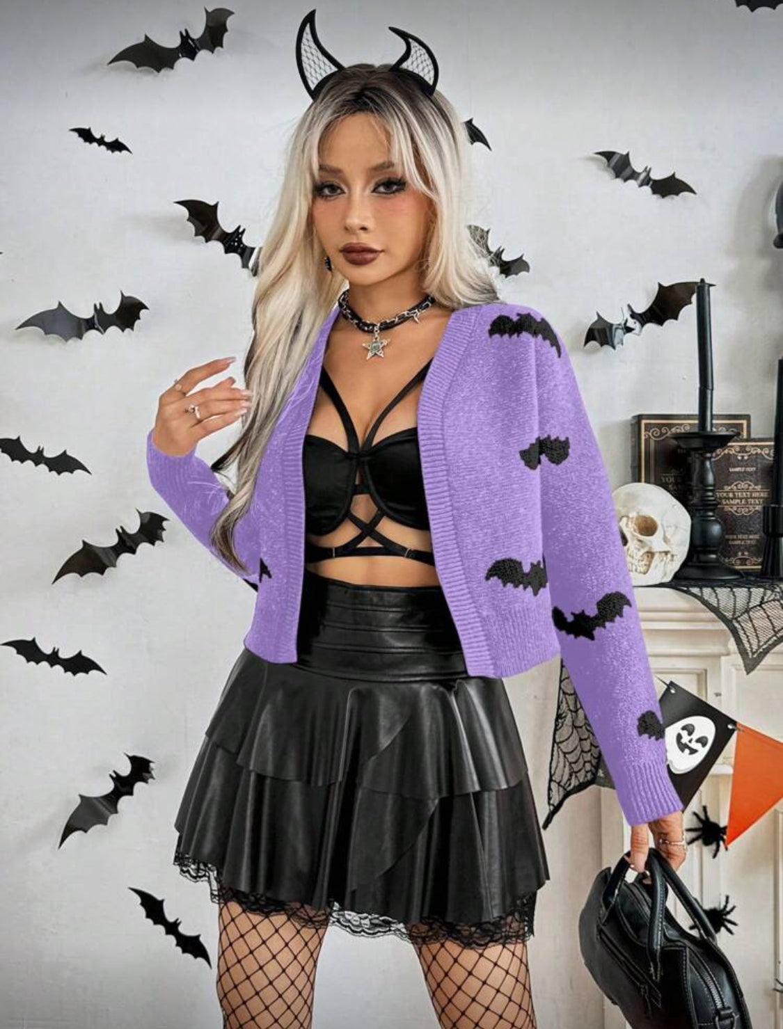 Suéter con murciélagos Talla Chica