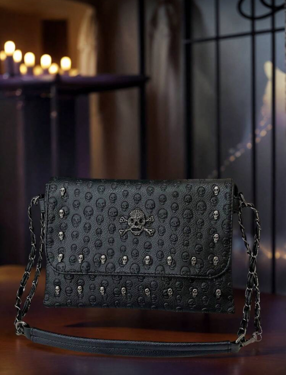 Bolsa de mano calavera pirata