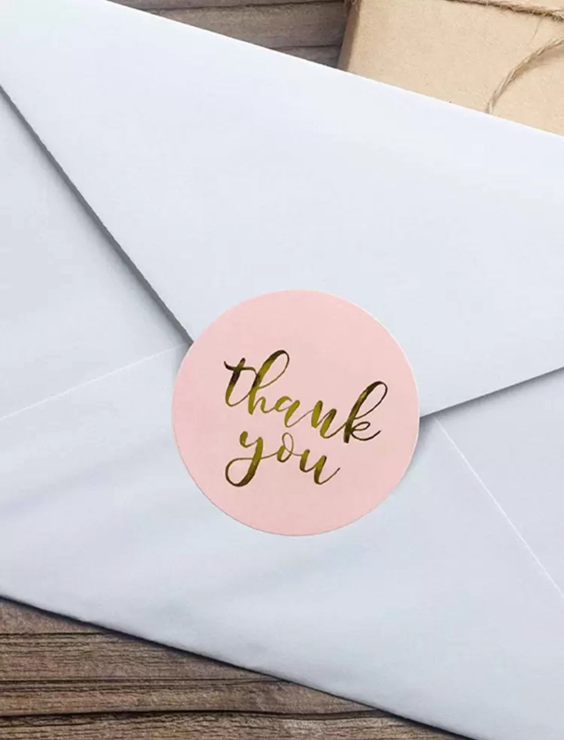 Rollo de Etiquetas de Agradecimiento (500 pzs) 2.5 cm