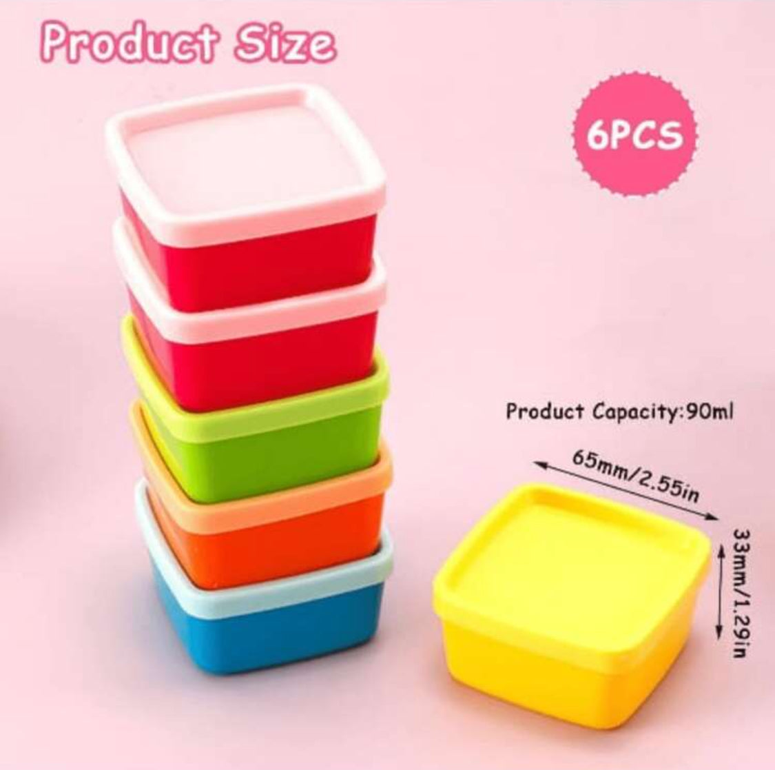 Mini Contenedores para Lunch (4 pzs)
