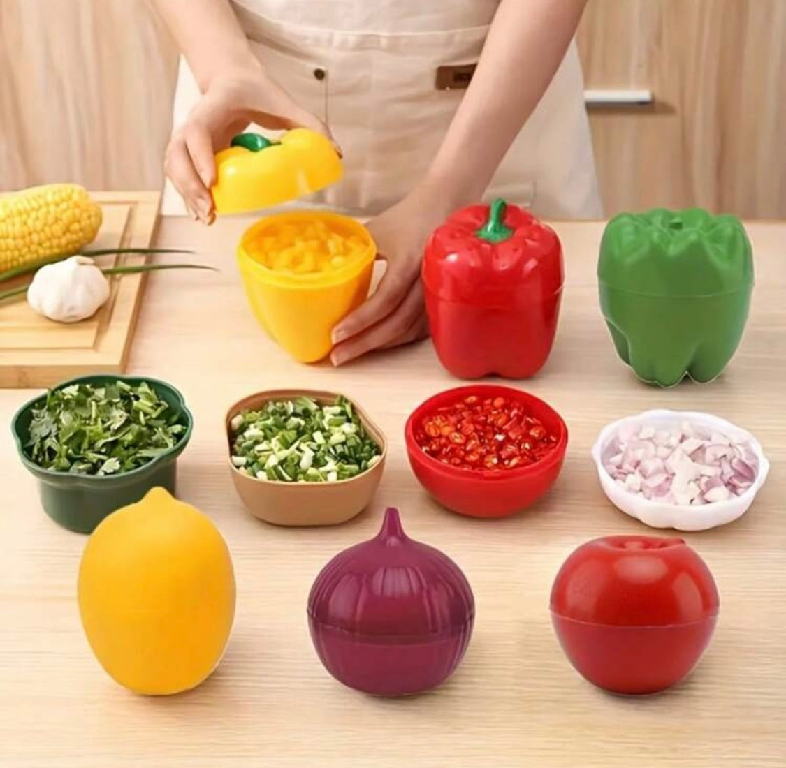 Moldes para guardar alimentos en forma de comida (6 piezas)