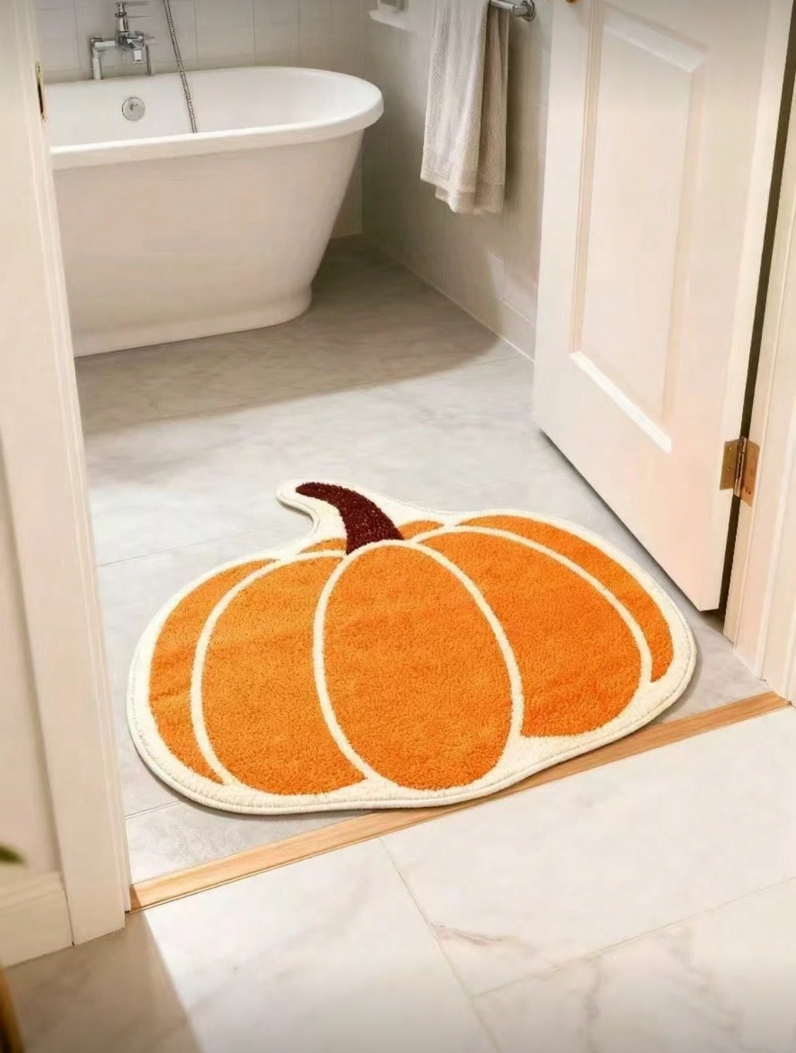 Tapete para baño calabaza Halloween