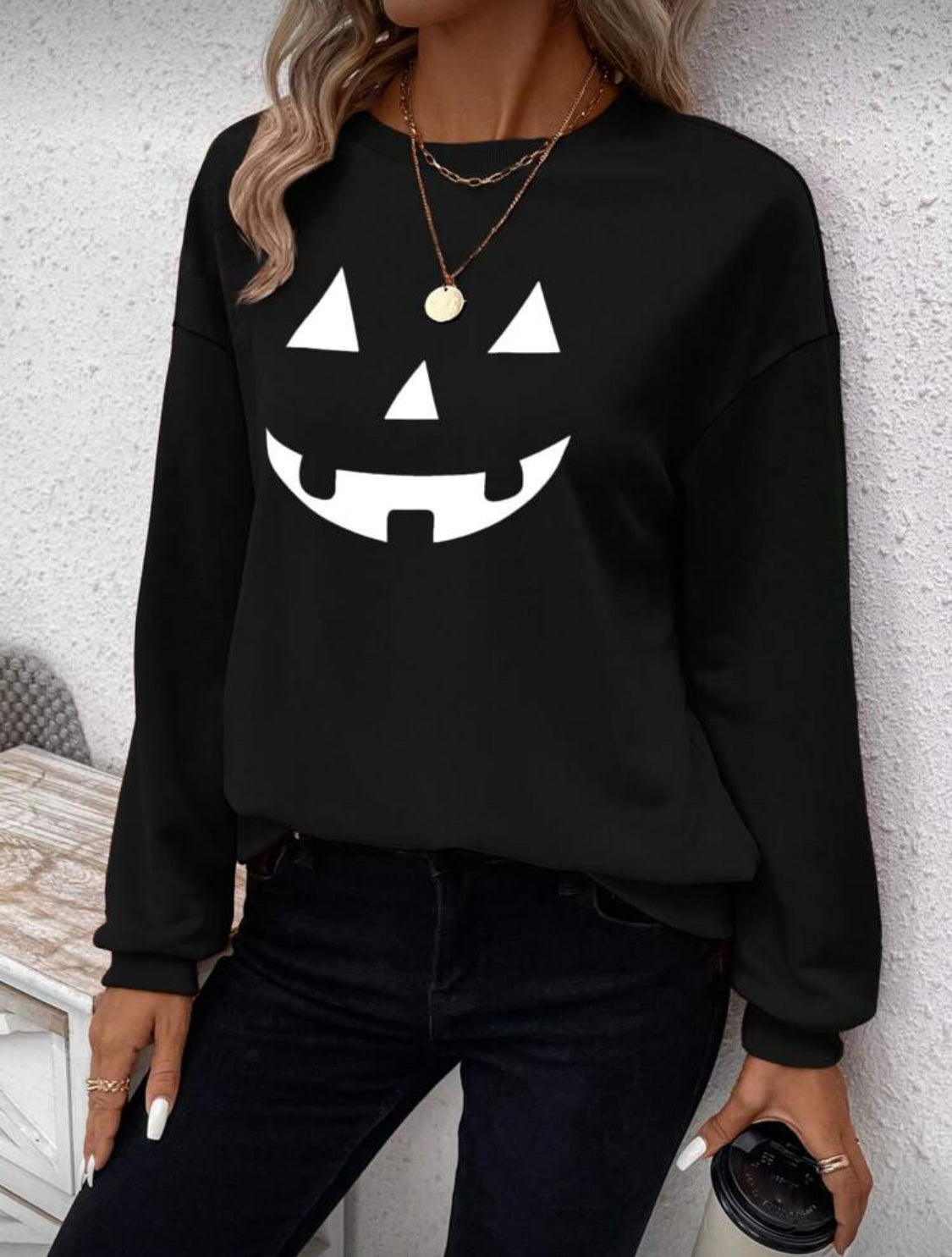 Sudadera calabaza dark Talla Mediana