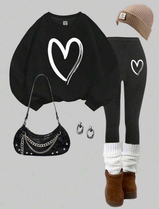 Conjunto Juvenil (Sudadera y Lycra) Talla Extra Chico