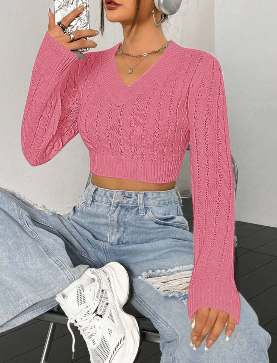 Camiseta Top Canele Coral Talla Chica