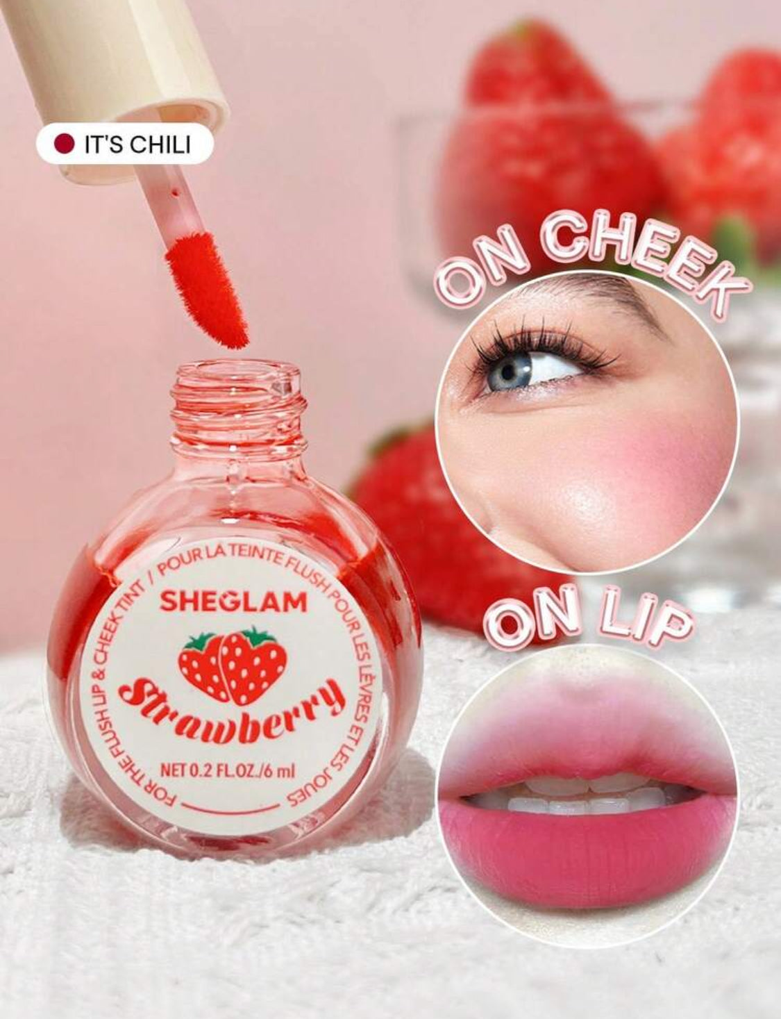 Tinta para labios y mejillas