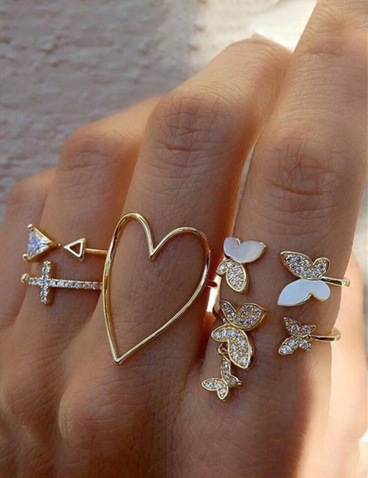 Set de anillos (5 pzs)