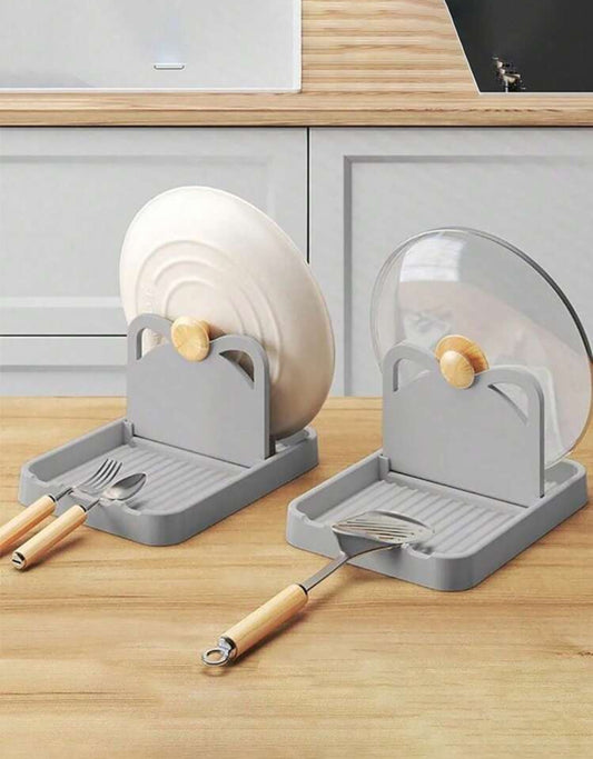 Soporte para tapa y cuchara caliente