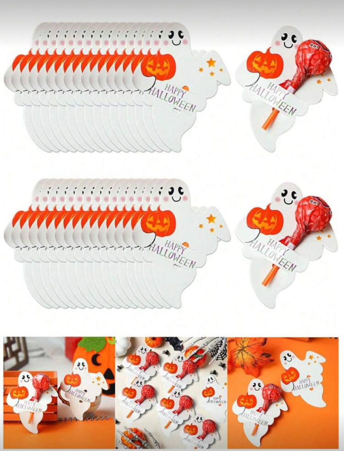 Porta Paletas Fantasma (10 pzs)