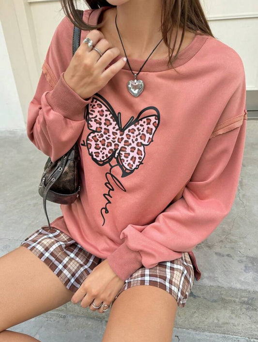 Sudadera Coquete Mariposa Talla Grande