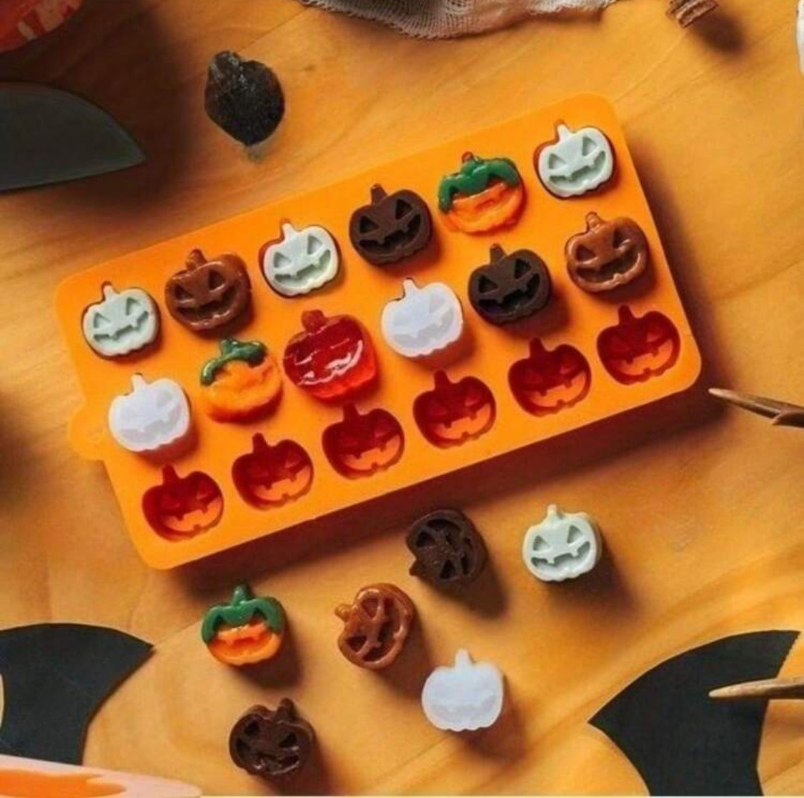 Molde de Silicon en forma de calabazas