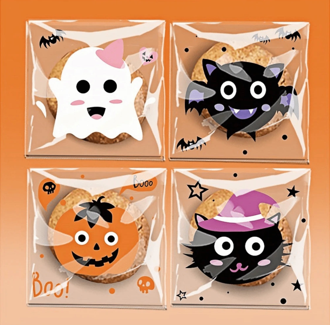 Bolsas Galleteras Halloween 2 (10 pzs)