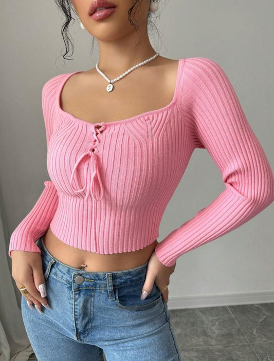 Blusa de punto Pink Talla Chica