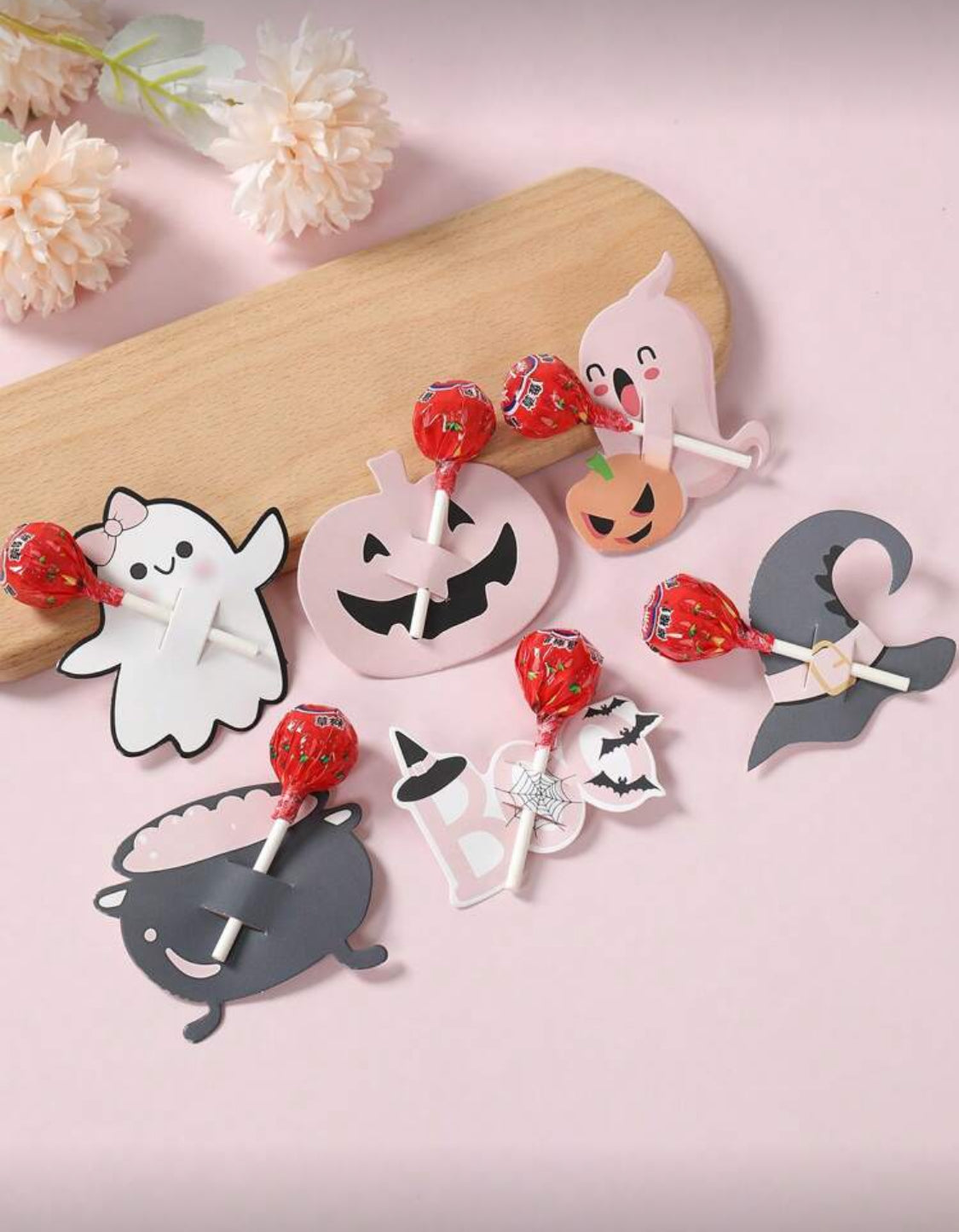 Porta Paletas Halloween (6 pzs)