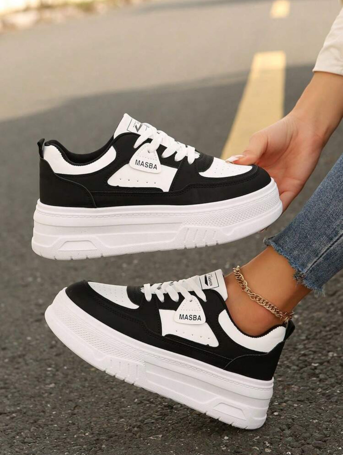 Tenis black/white