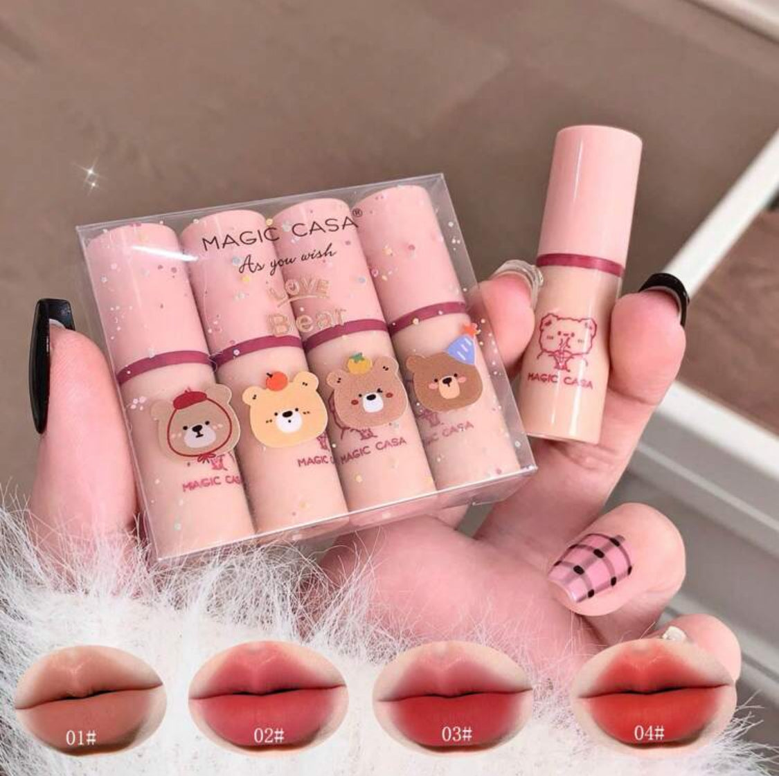 Lipgloss Ositos (4 pzs)