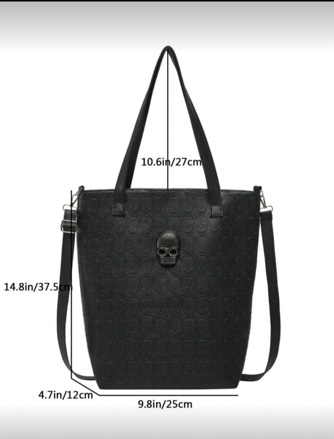 Bolsa de mano jumbo calavera