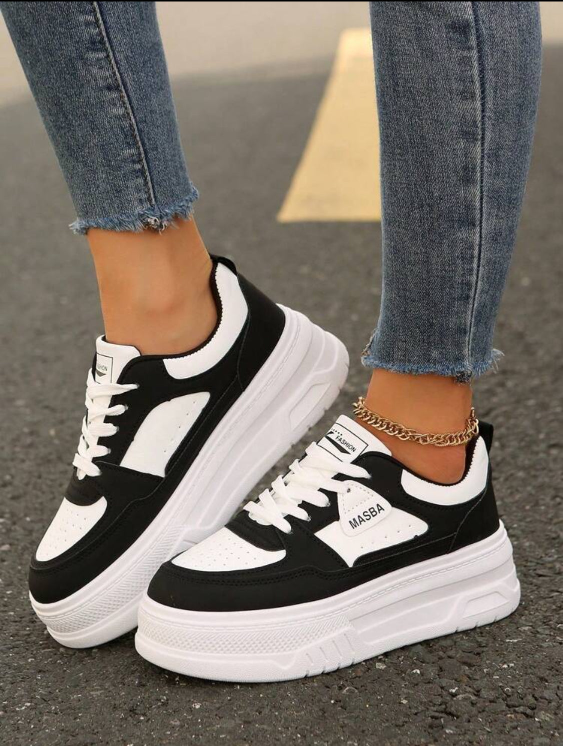 Tenis black/white