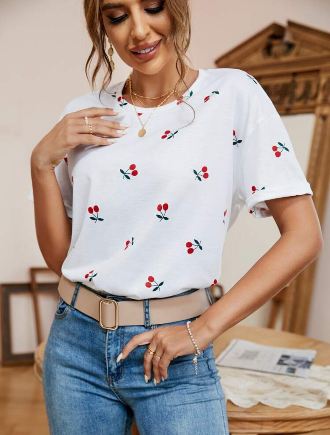 Camiseta cherry Talla Grande