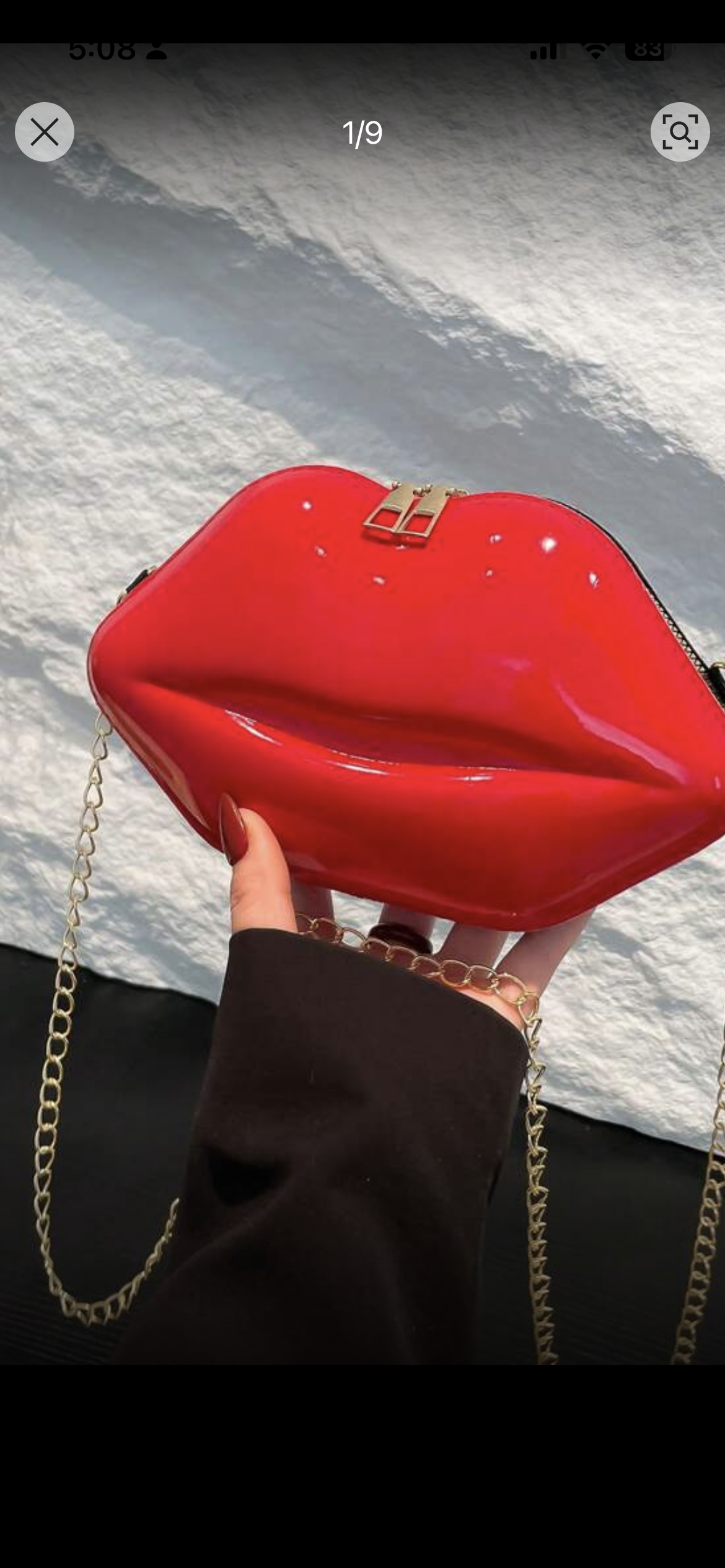 Crossbody en forma de labios color Rosa