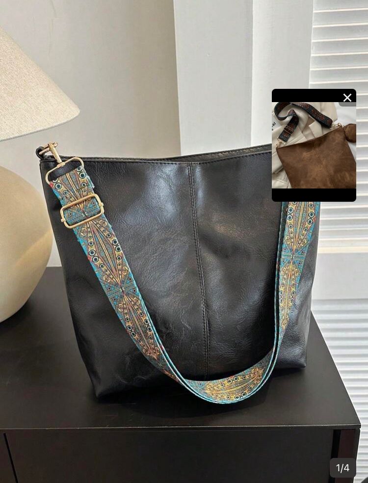 Bolsa de mujer tipo tote de hombro y cruzado