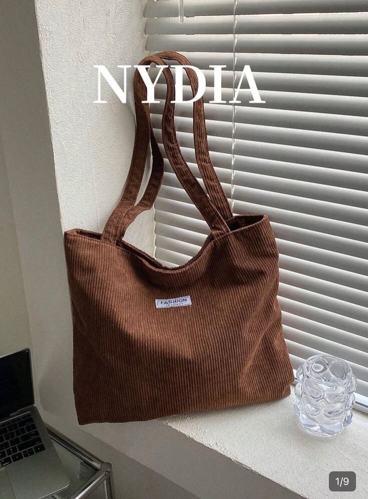 Bolso fashion de pana (cafe)