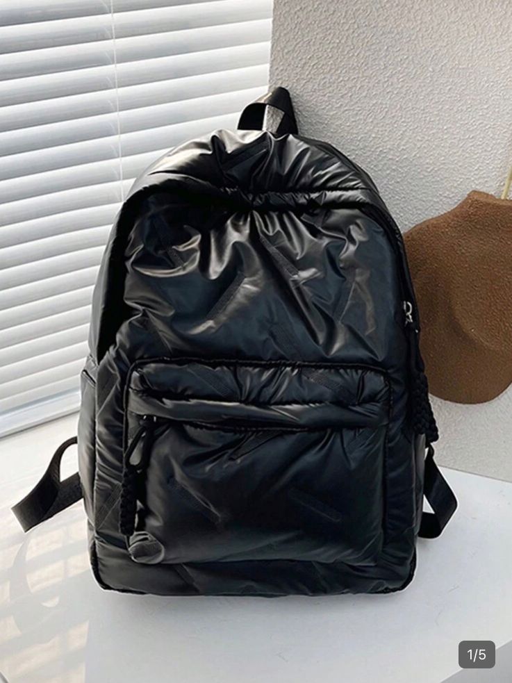 Mochila backpack tipo vinipiel negro