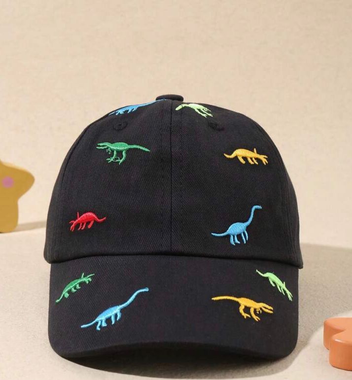 Gorra de béisbol con protección solar para bebé multicolor , negra