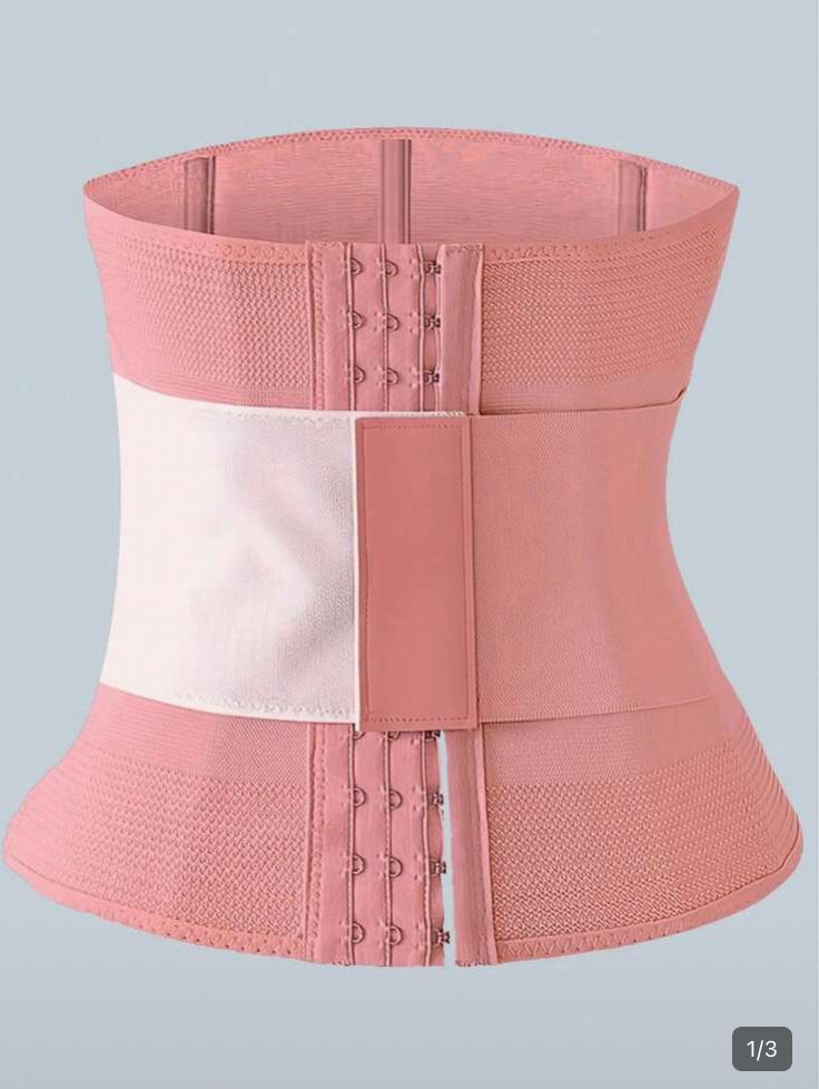 Faja reductora para cintura posparto con interno ajustable, GL, rosa