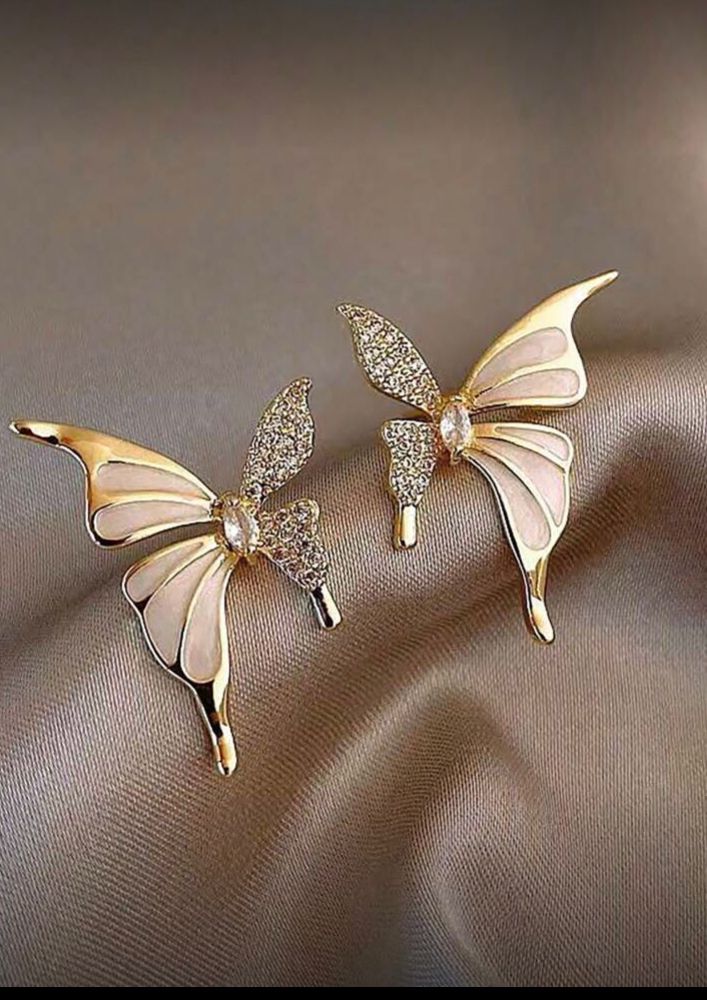 Pendientes de mujer de mariposa líquida francesa