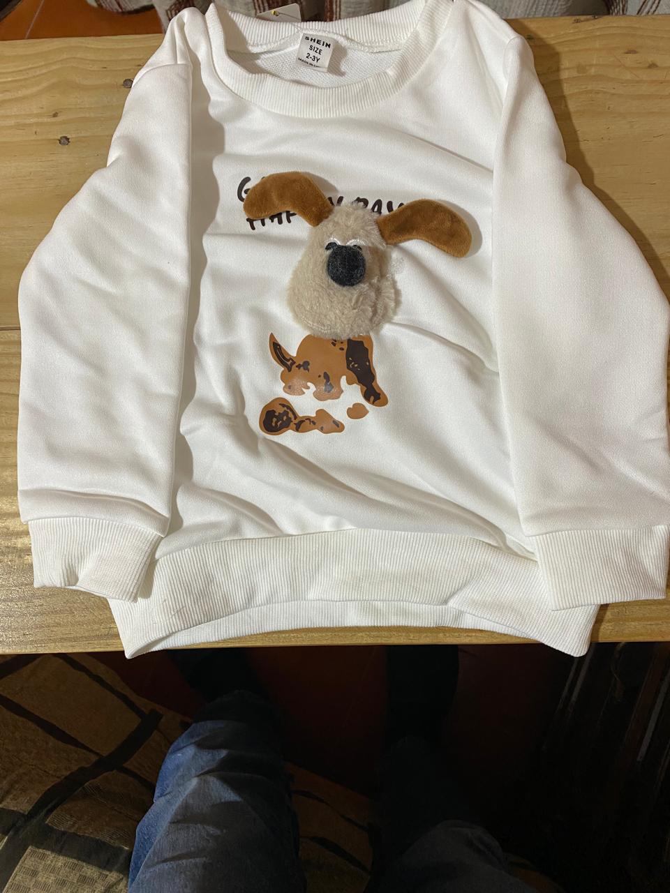 Sudadera de cuello redondo para bb, 2_3y, blanco