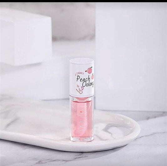 Aceite para labios, peach con tratamiento, rosa